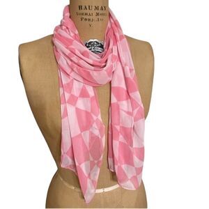 Space age inc pink abstract scarf